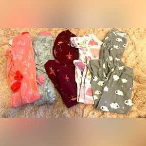 Adorable 5-Piece Toddler Girls’ 2T Pajama Bundle